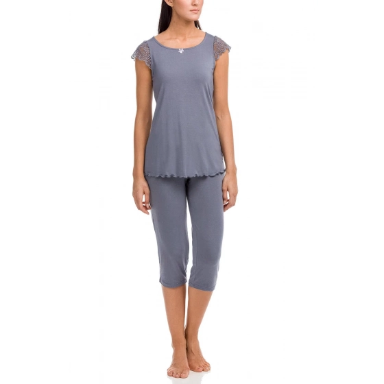 Dámske pyžamo Desdemona 12158-500 šedá - Vamp