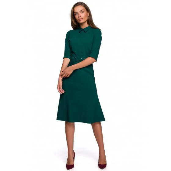 Dámske šaty S231 tmavo zelená - Stylove