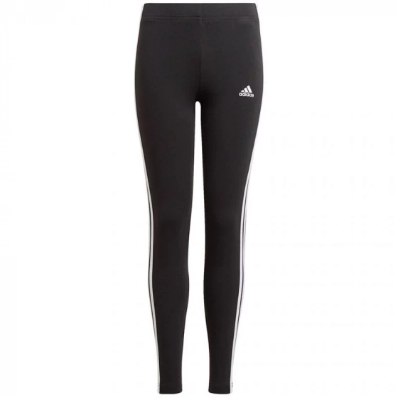 Dievčenské legíny Essentials 3 Stripes GN4046 Čierna s bielou - Adidas