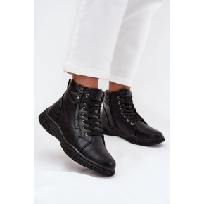 Dámské kotníkové boty 24BT02-7978 Černá - Unisoft Dámské kotníkové boty 24BT02-7978 Černá - Unisoft