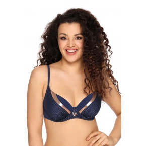 Dámska plavková podprsenka Atramento SK-137 Tmavomodrá so zlatou - AVA Dámska plavková podprsenka Atramento SK-137 Tmavomodrá so zlatou - AVA