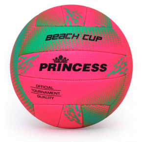 ŠPORT Lopta volejbalová Princess Beach Cup Tmavo ružová so zelenou - SMJ šport