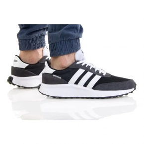 Pánska športová obuv Run 70S M GX3090 Čierna s bielou - Adidas