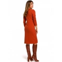 Dámske svetrové šaty S178 Tehlová - Stylove