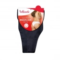 Dámske nohavičky brazilky BRAZILIAN MINISLIP Čierna - BELLINDA