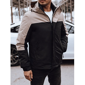 Kurtka męska zimowa z kapturem czarna FashionStreet TX4899