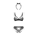 Zvodný kostým chyžné Naughty Maid 3-PCS Costume čierno/biely - Obsessive