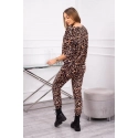 Dámsky set s leopardím vzorom béžovej farby - Kesi