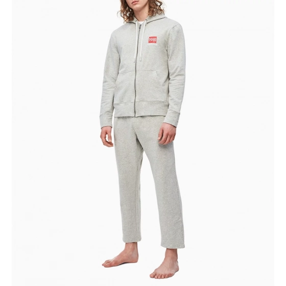Pánska mikina NM1752E-080 šedá - Calvin Klein