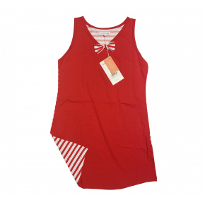 Dámska nočná košeľa LA2149AB červenobiela - Noidinotte