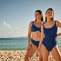 Dámská plavková podprsenka Rubina Top Bikini - horní díl 8802-1 navy blue - RosaFaia