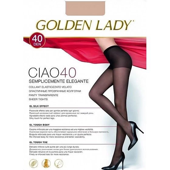 Dámske pančuchové nohavice Ciao 40 deň - Golden Lady