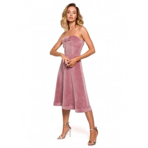 Dámske korzetové šaty M638 ružové - Moe Dámske korzetové šaty M638 ružové - Moe