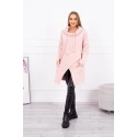 Oversize tunika s obálkou 16546 staroružová - Kesi