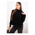 Dámsky sveter voľný štýl 35209 Čierna - K-Fashion