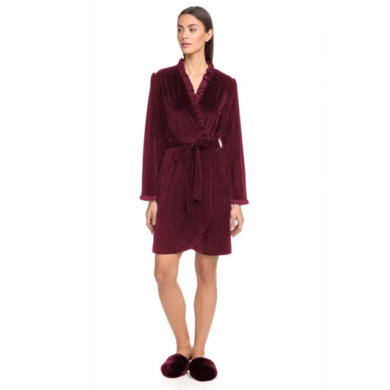 Dámsky župan 15260 - 568 - Vínová - Vamp