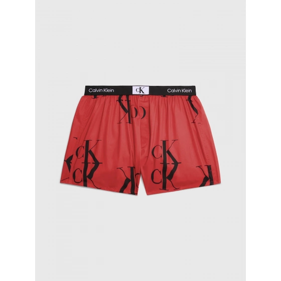 Pánske trenírky 000NB3411A GNP červené s potlačou - Calvin Klein