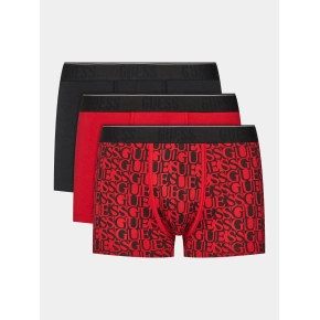 Pánske boxerky 3PACK U3BG25K6YW0 P53M čiernočervené - Guess