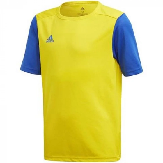 Detské futbalové tričko Estro 19 Jersey JR FT6681 Žltá s modrou - Adidas