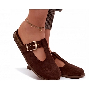 Dámske nazúvaky 2831 hnedé - Ideal Shoes