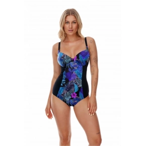 Dámske jednodielne plavky Perim Modro-čierna - Lupo Line