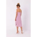 Krepové šaty M736 lila - Moe
