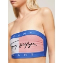 Dámsky top UW0UW05151 C6H modrobiely - Tommy Hilfiger