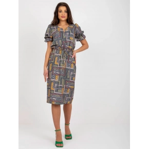 Dámske šaty LK SK 507468.75P Kaki mix - FPrice
