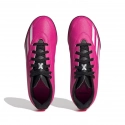 Detské športové topánky kopačky X Speedportal.4 TF Jr GZ2446 Neon ružová - Adidas
