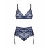 Dámsky sexi set Nightly Blue 3-PCS SET tm. modrý - Obsessive