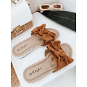 Klapki damskie LOVESLIDE kamelowe FashionStreet ZY0996
