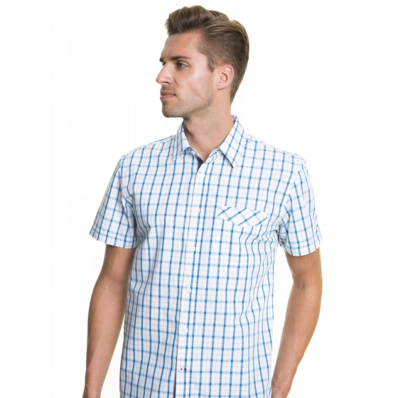 Košeľa s krátkym rukávom Big Star 141658 Blue-422