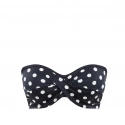 Dámsky vrchný diel plaviek Anya Riva Spot Bandeau navy/vanilla SW1453 - Panache