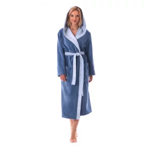 Unisex župan Tampa duo s kapucňou 3959 5456 denim - Vestis