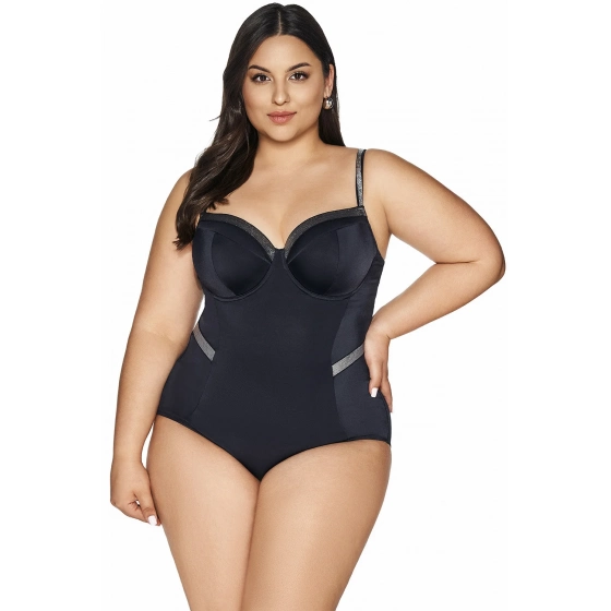 Dámske jednodielne plavky SKJ-63 Čierna - AVA