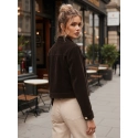 Kurtka damska zamszowa coffee FashionStreet TY5583