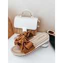 Klapki damskie LOVESLIDE kamelowe FashionStreet ZY0996
