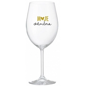 MOJE ODMĚNA - čirá sklenice na víno 350 ml MOJE ODMĚNA - čirá sklenice na víno 350 ml