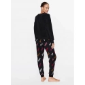 Dámske pyžamo YI2822686F čierne so vzorom - DKNY