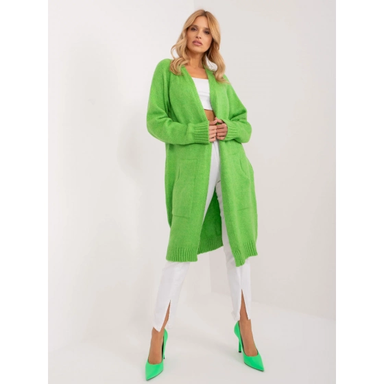 Cardigan BA SW 0344 1.04P svetlo zelená