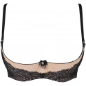 Dámska podprsenka V-9891 Čierna s béžovou - Axami