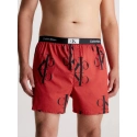 Pánske trenírky 000NB3411A GNP červené s potlačou - Calvin Klein