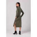 Dámske šaty B274 Khaki - BeWear