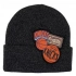 Pánska / junior čiapka New York NBA Logo HCFK4341 Tmavo šedá s čiernou vzor oranžová - Mitchell & Ness