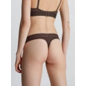 Dámske tangá 000QF7287E BKC tm. hnedé - Calvin Klein