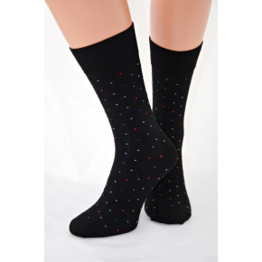 Pánske ponožky čierne s bodkami - Regina