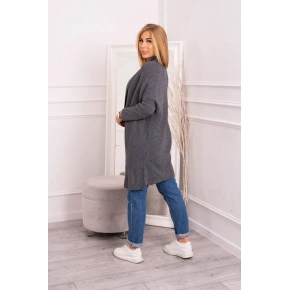 Sveter s netopierími rukávmi grafitový - Kesi