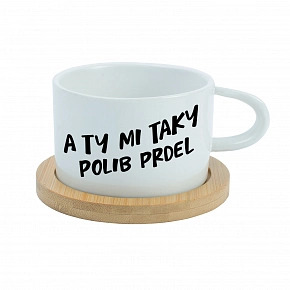 A TY MI TAKY POLIB PRDEL - bílá hrníček makronka 200 ml A TY MI TAKY POLIB PRDEL - bílá hrníček makronka 200 ml