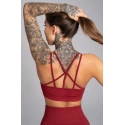 Športová podprsenka Seamless Bordo - Gym Glamour