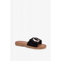 Dámské pantofle M578 Černá s hnědou - Step in style